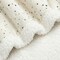 Americanflat 50x60 Printed Fleece and Reverse Sherpa Throw Blanket - Speckle Pattern - Soft Reversible Design - Cozy Comfort for Couch or Bed - White